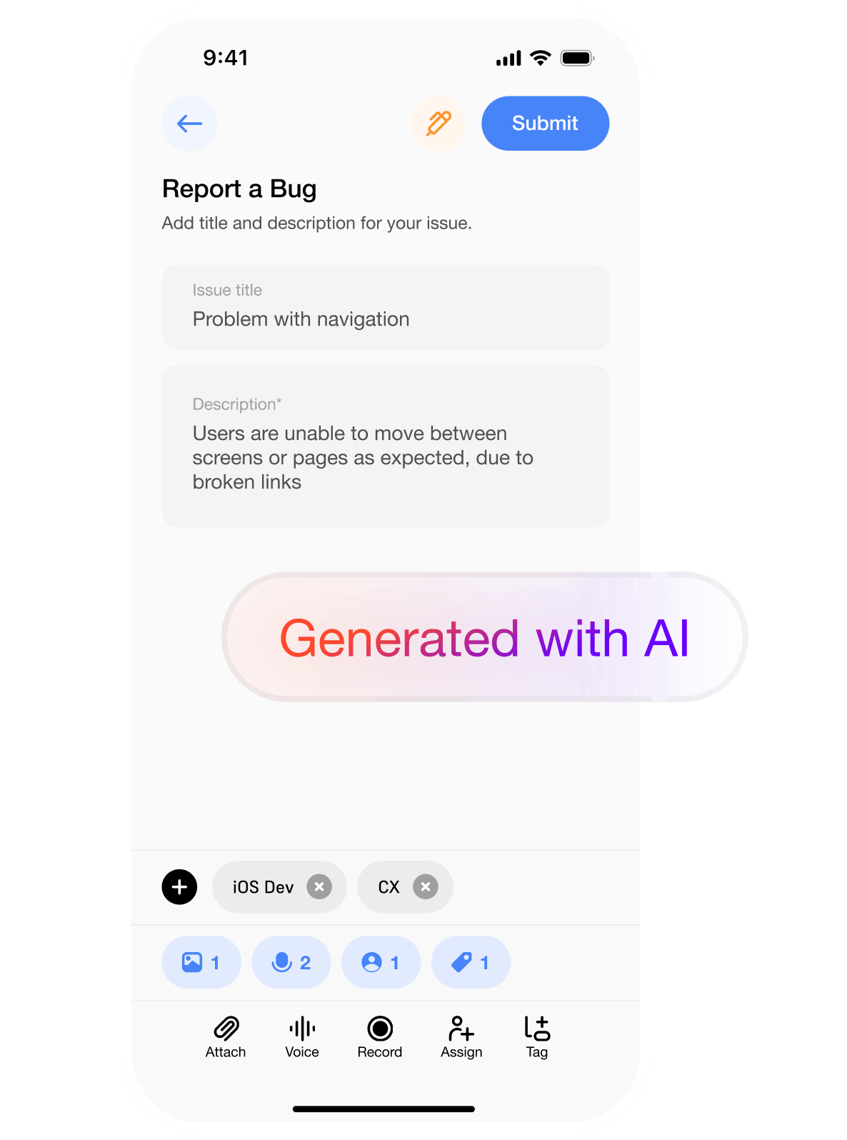 Turn every bug report into actionable insights
